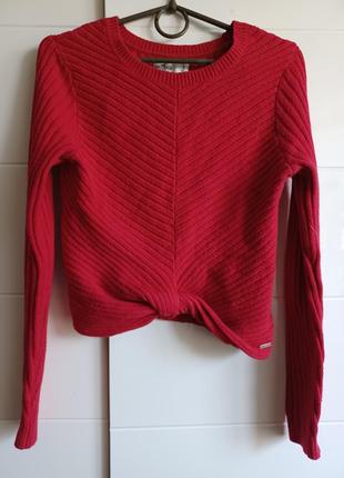 Вкорочений светр з вузлом2 фото