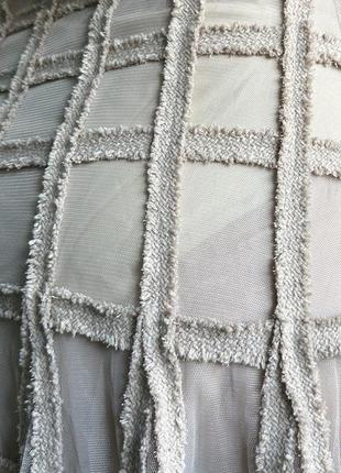 Пышная тюлевая юбка из фатина с аппликациями 3/4 объемная фатин8 фото