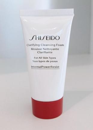 Shiseido clarifying cleansing foam очищувальна пінка для обличчя