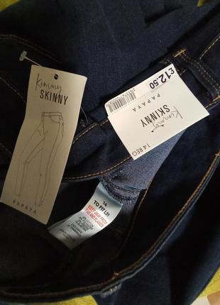 Брендовые новые коттоновые джинсы скинни р.14.2 фото