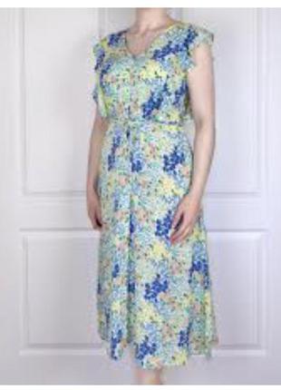 Платье цветочное вискоза1 фото