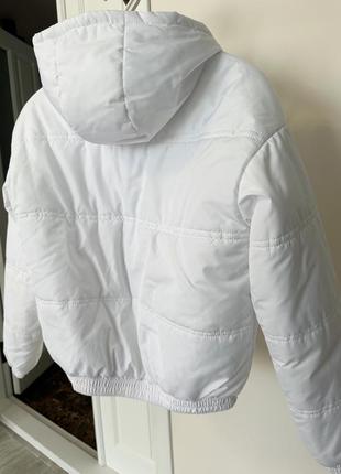 Куртка на синтепоні біла4 фото