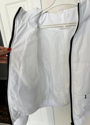 Куртка на синтепоні біла6 фото