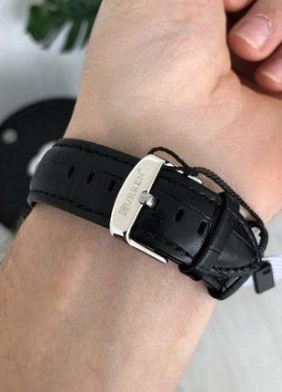 Чоловічий кварцовий наручний годинник curren 8365 silver-black3 фото