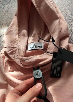 Овершот stone island cotton overshirt 10710 pink5 фото