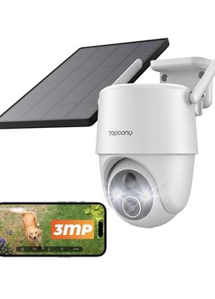 Камера видеонаблюдения topcony на солнечной батарее, с wi-fi 2,4 ггц