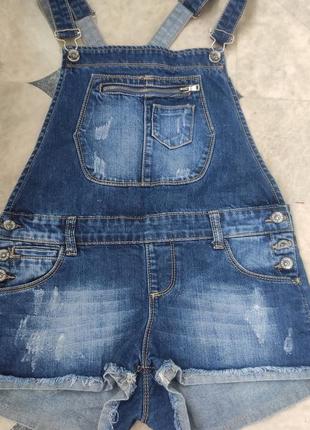 Новий жіночий джинсовий комбінезон2 фото