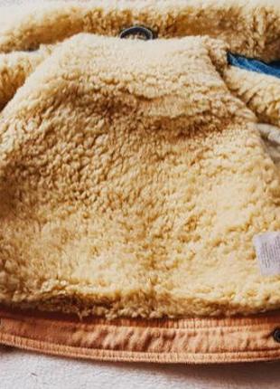 Джинсовая куртка teddy  на 6-12 мес2 фото