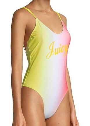 Шикарный слитный яркий купальник градиент juicy couture ( американский бренд) 🌺🌴🌺2 фото