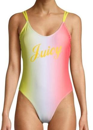 Шикарный слитный яркий купальник градиент juicy couture ( американский бренд) 🌺🌴🌺