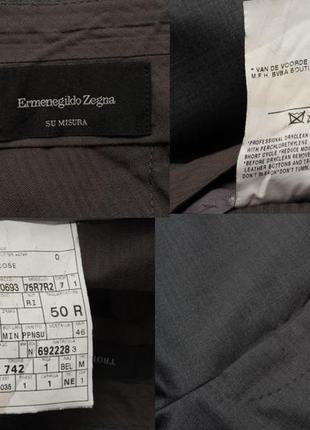 Ermenegildo zegna su misura gray trofeo pants trousers чоловічі штани10 фото