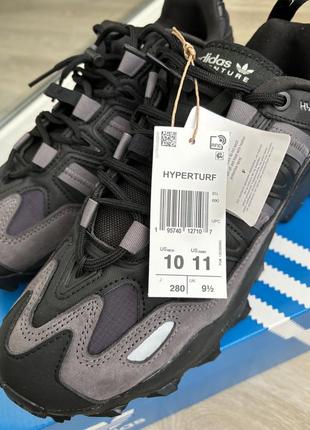 Кросівки adidas originals hyperturf чорні сірі демісезонні чоловічі, оригінал бренд адідас8 фото