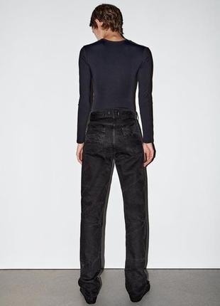 Джинси вільного крою zw collection relaxed mid-rise jeans zara3 фото