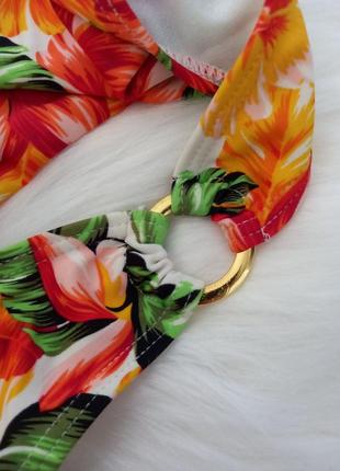 Купальні плавки квітковий тропічний принт4 фото