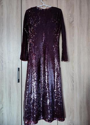 Вишикуна вечірня сукня з пайєток платье нарядное плаття розмір 44-46-484 фото