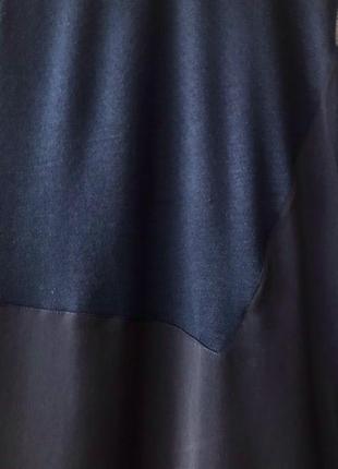 Темно-синее платье тонкой вязки mango / s3 фото