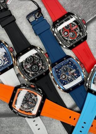 Мужские кварцевые наручные часы с хронографом curren 8442 light-blue7 фото