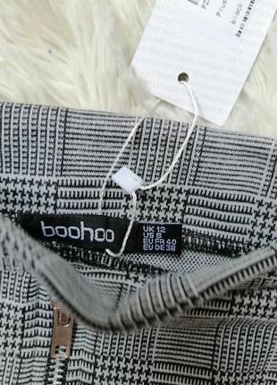 Спідниця в клітинку юбка в клетку boohoo