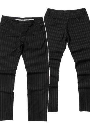 Dolce & gabbana striped black wool trousers чоловічі штани