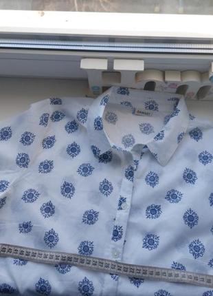 Сорочка з коротким рукавом з тонюсінької бавовни3 фото