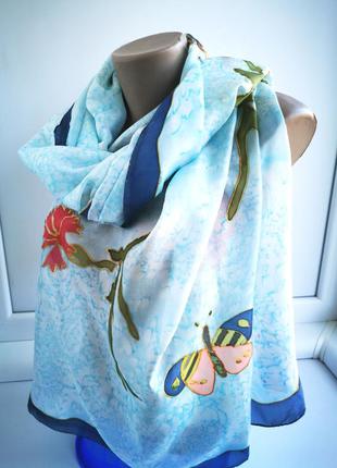 Красивый шарф из натурального шёлка2 фото