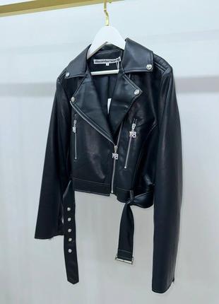 Куртка косуха шкірянка в стилі alexander wang