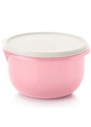 Замесочное блюдо 2л розовое tupperware (тапервер)1 фото