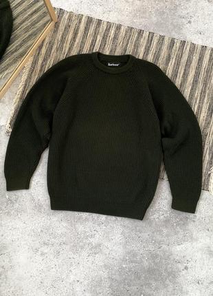 Vintage barbour wool sweater винтаж мужской шерстяной свитер барбур размер l оригинал