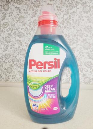 Концентрат гель для прання кольорових речей  persil active gel color deep clean 30цкл 1,5л