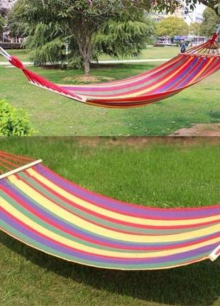 Гамак підвісний з каркасом 190х80 hammock темно-червоний