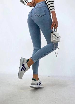 Класичні жіночі стретчеві джинси скінні облягаючі турецького виробництва завужені2 фото