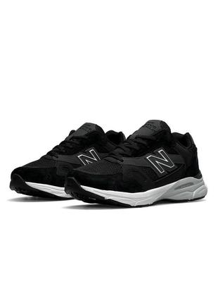 Кросівки чоловічі new balance 920 black white чорний з білим спортивні кросівки нью баланс2 фото