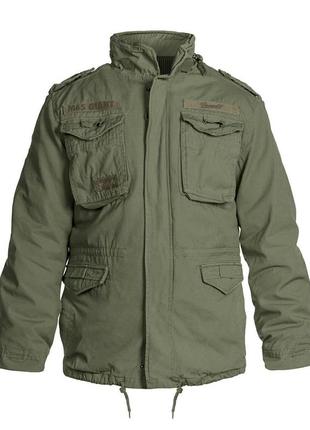 Куртка чоловіча тактична brandit m-65 giant olive олива10 фото