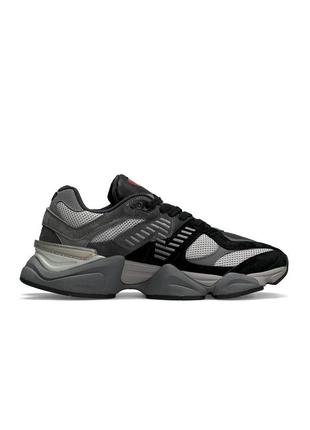Мужские кроссовки new balance 9060 black gray черные спортивные кросы повседневные кроссовки нью баланс7 фото