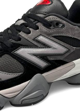 Мужские кроссовки new balance 9060 black gray черные спортивные кросы повседневные кроссовки нью баланс3 фото