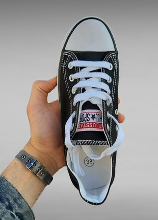 Кеды кроссовки в стиле классических чёрный converse4 фото