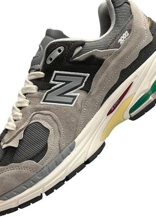 Мужские кроссовки new balance 2002r grey серые повседневные кроссовки спортивные кроссовки нью баланс2 фото