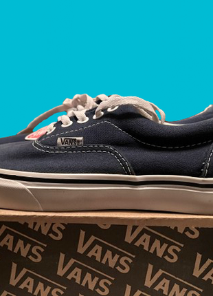 Кеды vans authentic blue white синие на весну лето осень унисекс кроссовки макасины слипоны3 фото