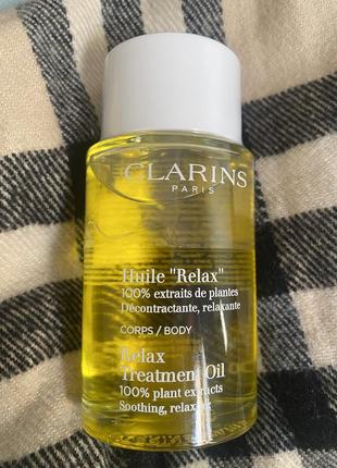 Clarins relax майка для тела body treatment oil1 фото