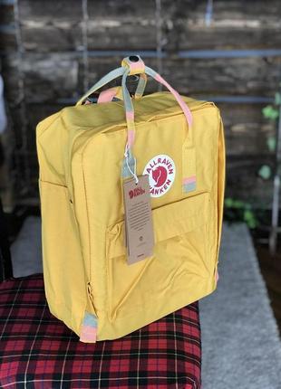 Fjallraven kanken classic 16l женский рюкзак канкен желтого цвета (16 литров)