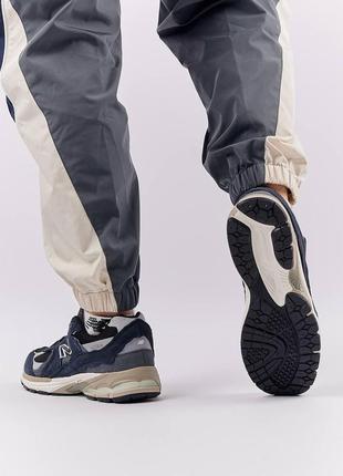 Мужские кроссовки new balance 2002r dark navy синие повседневные кроссовки спортивные кроссовки нью баланс9 фото