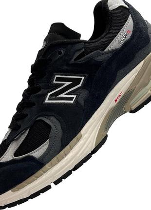 Мужские кроссовки new balance 2002r dark navy синие повседневные кроссовки спортивные кроссовки нью баланс2 фото