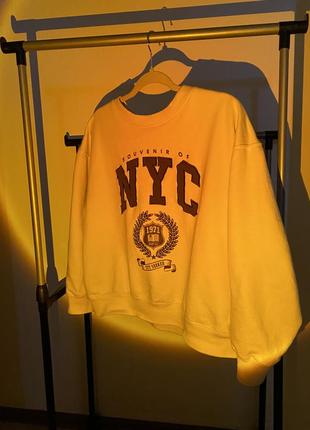 Світшот nyc від бренду pull&bear