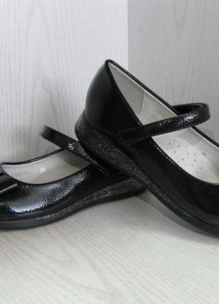 Туфли детские ,подростковые черные для девочки 34р. 37р.1 фото