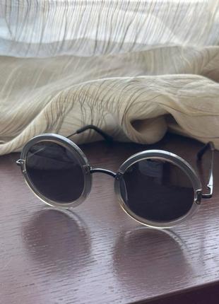 Linda farrow круглые солнцезащитные очки