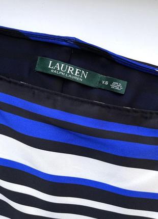 Блузка в полоску сатиновая lauren ralph lauren, оригинал, блуза летучая мышь  xs / s / m7 фото