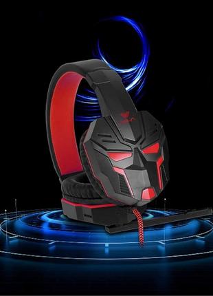 Наушники aula prime basic gaming headset red