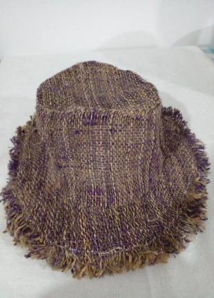 Стильний капелюх з конопель непал бохо8 фото