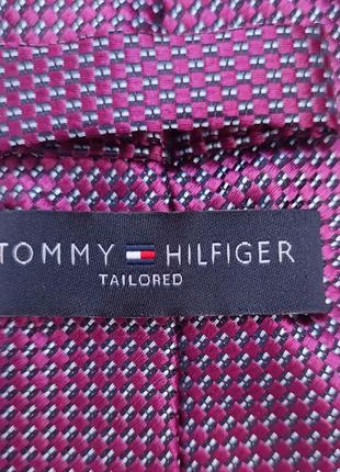 Галстук шёлк+лён от tommy hilfiger.6 фото