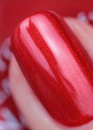 Nails inc. london лак для нігтів червоний перламутровий2 фото